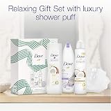 Dove Relaxing Care Trio Gift Set for Women with Luxury Shower Puff 3 Piece view 6