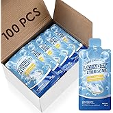 Loopeer 100 Pcs Individual Travel Laundry Detergent 0.88 oz Portable Detergent Packets Travel Size Single Use Liquid Soap for Traveler Hostel Essentials Cleaning