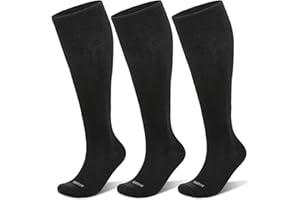 LEVSOX Merino Wool Compression Socks for Women & Men 20-30 mmHg Knee High Graduated Support Socks for Nurses Pregnancy Travel
