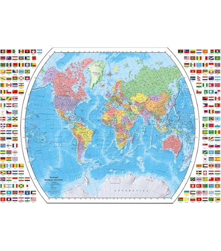 Amazon.com: 4,000 Piece Puzzle - The World Map : Toys & Games