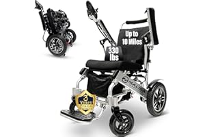 MALISA Electric Wheelchair for Adults, Portable All Terrain Lightweight Wheelchairs, Foldable Motorized Power Wheel Chair (19