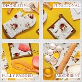 Muldale Floral Oven Mitt Pot Holder Set 5pc Linen Kitchen Towels Vintage Royal view 5