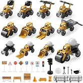 DIY Construction Vehicle Toy for Kids Ages 3-8, Magnetic Building Set | Hands-On Creative &amp; Screen-Free Fun, Birthday Gift For Boys Girls 3 4 5 67 8,STEM building toy