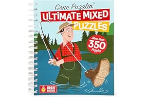 Gone Puzzlin' - Mixed Puzzles Book for Adults: Word Searches, Crosswords, Sudoku, Mazes and More! (Brain Busters)