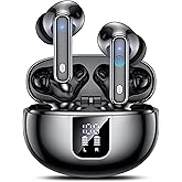 Wireless Earbuds, Bluetooth 5.4 Headphones HiFi Stereo with 6 HD Mics, 2025 Active Noise Cancelling Earbuds, 36H Playtime and