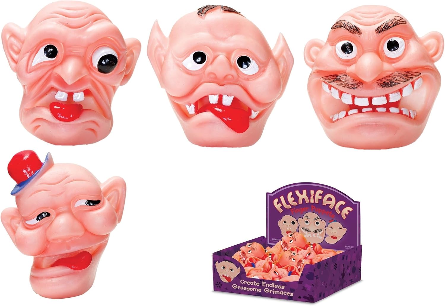 Flexiface finger Rubber face puppet by 