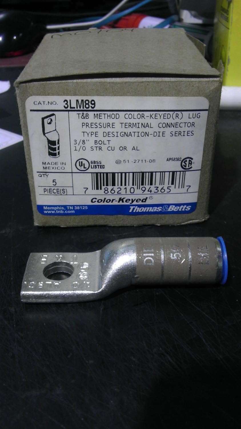 T&b Method Colorkeyed(r) Lug Pressure Terminal Connector
