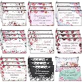 Kacctyen 30 Pcs Spanish Bible Christian Women's Religious Gift Cosmetic Bags Inspirational Bible Verse Pencil Pouch Motivational Makeup Bag with Zipper for Travel (Classic)