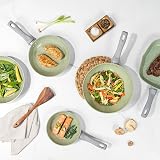 Salter Earth 20cm Frying Pan Ceramic Non-Stick Induction Green view 5