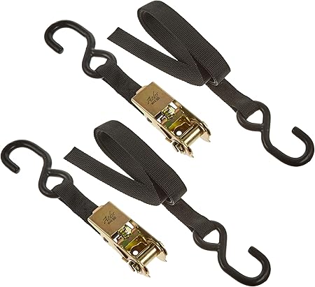 Amazon Aebs エービス ラチェット式タイダウンベルト Max500 2本セット 1年保証 トランボ積載の必須アイテム バイク工具 メンテナンス 車 バイク