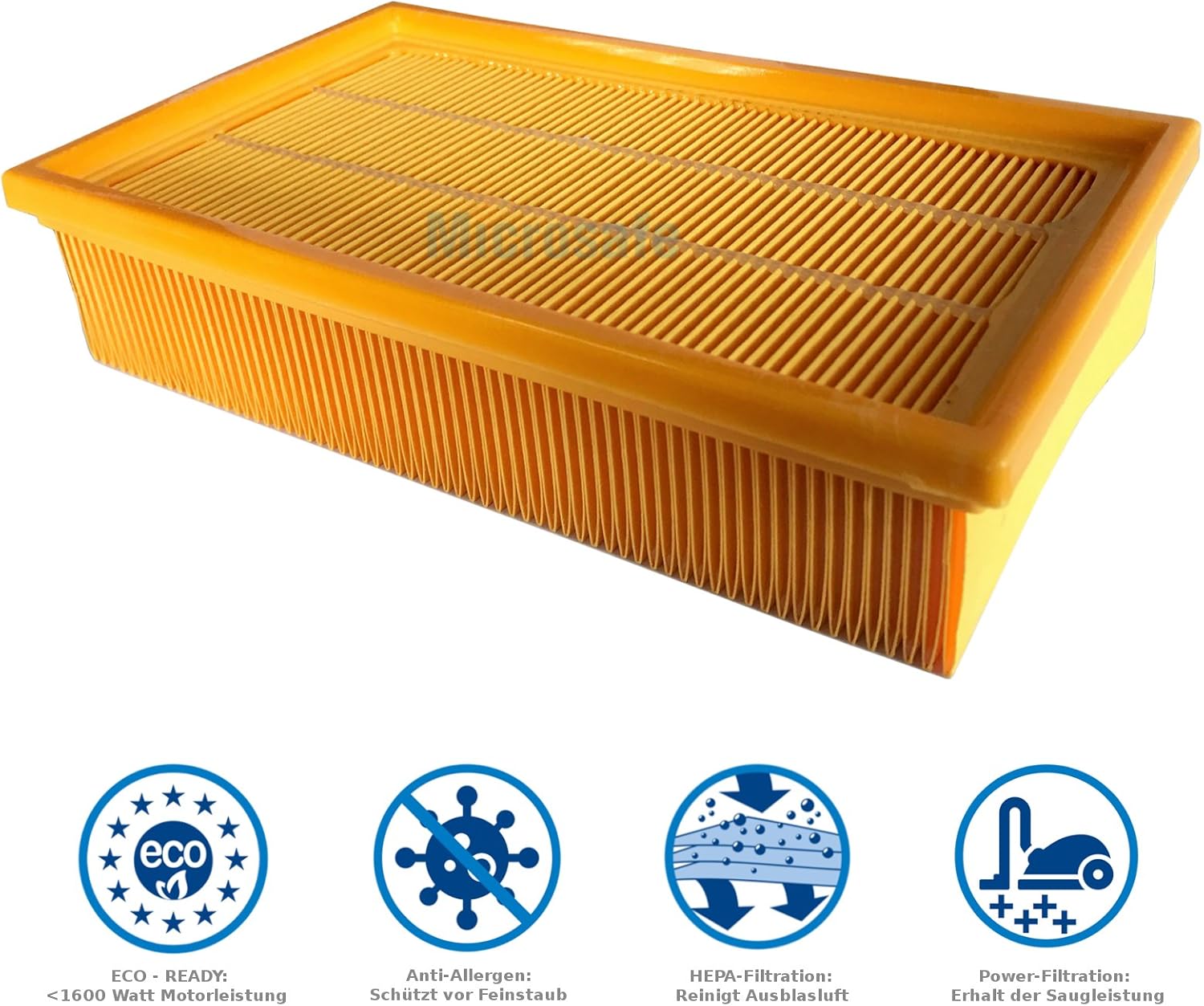 HQRP Filtre Plissé Plat Compatible Avec Karcher 6.904-367.0