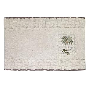 Avanti Linens Colony Palm Rug, Bath, Ivory