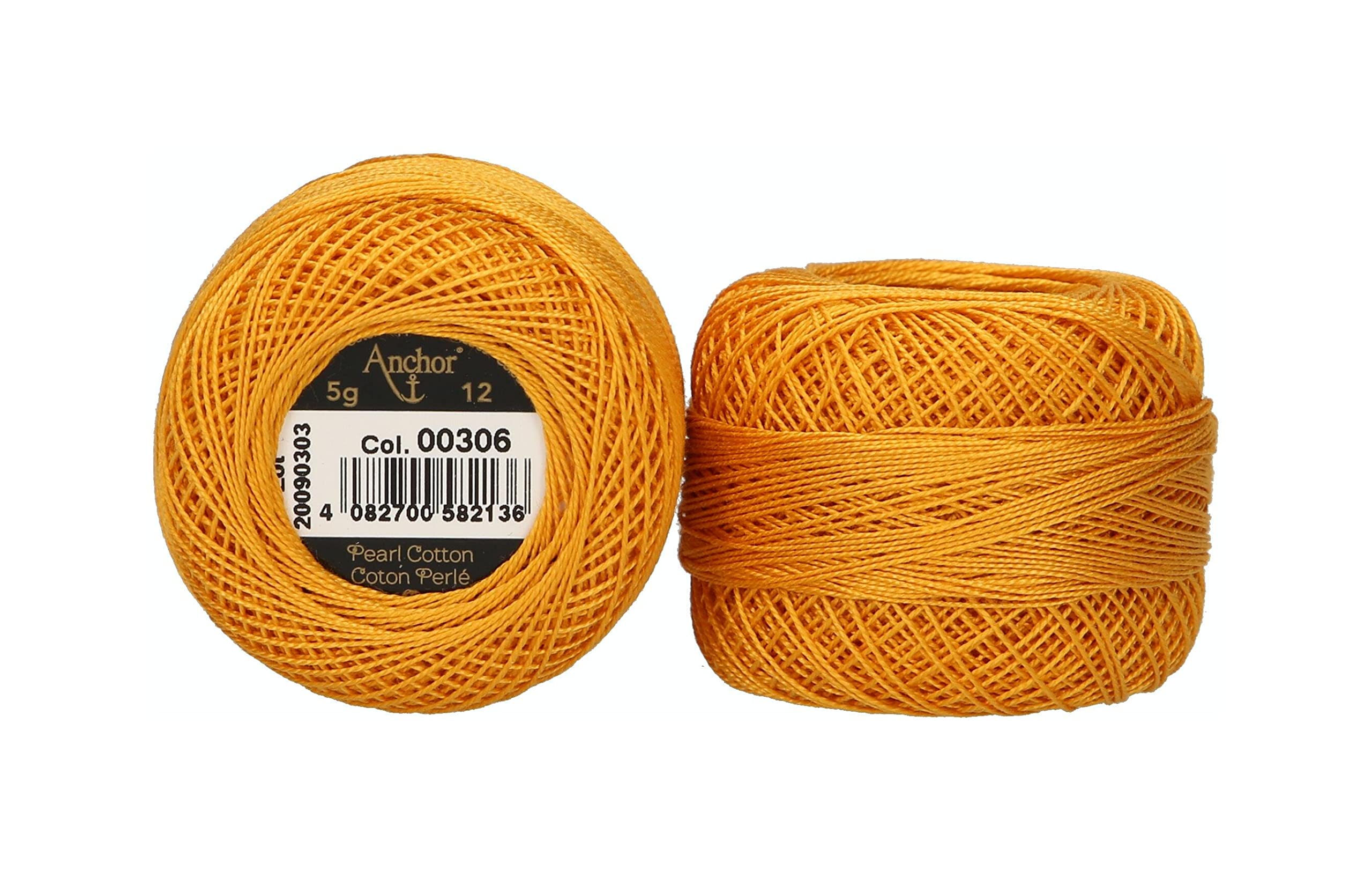 ANCHOR Pearl Yarn, Thickness: 12, Packaging: 5G, Running Length: 56M 306 Embroidery Threads