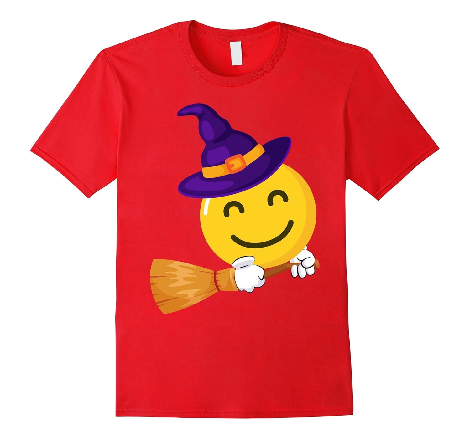 Funny Halloween Costume - Funny Emoji Fly With Broomstick-Rose