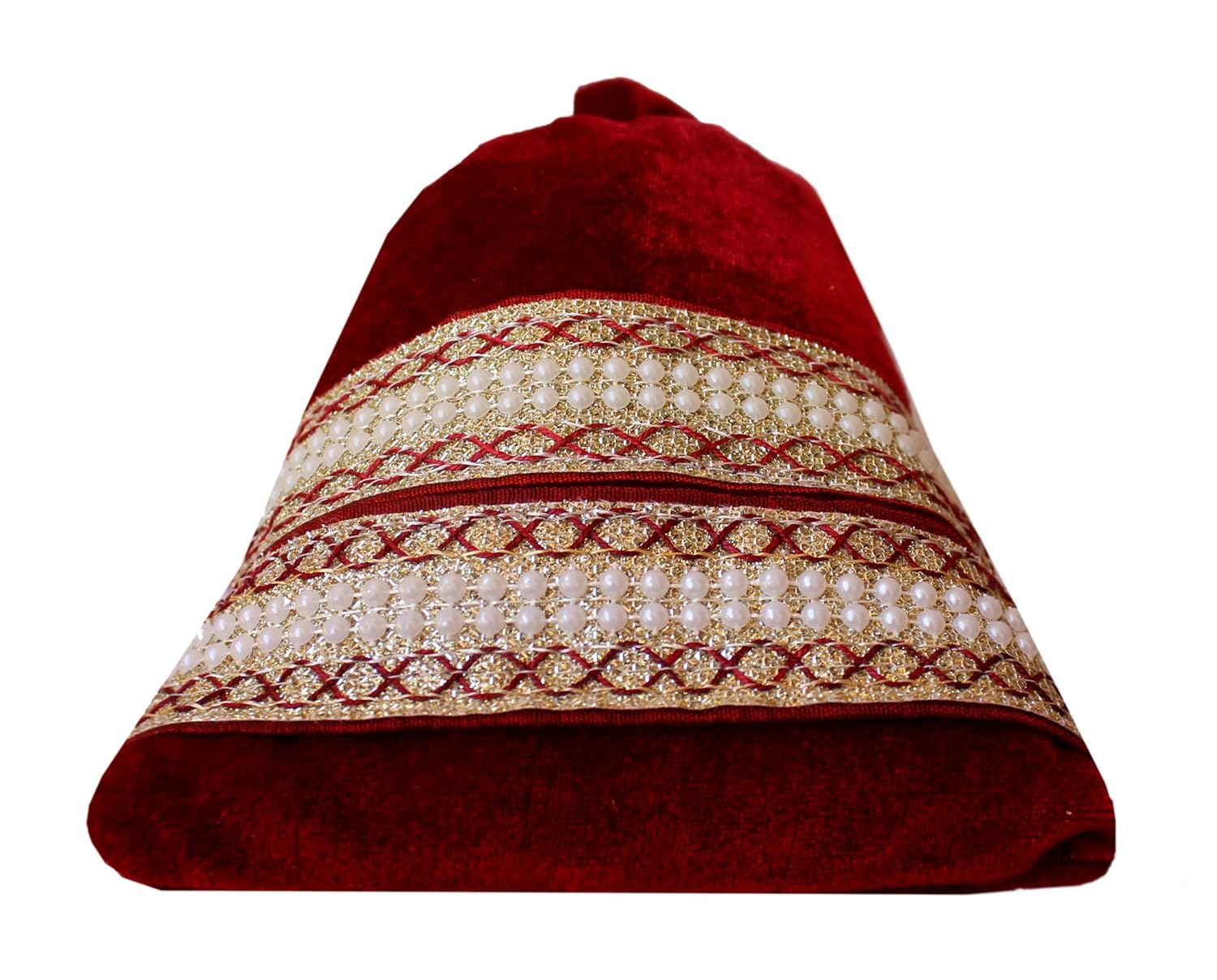 milan's creation women's cotton potli bag (red, marvelpotli)