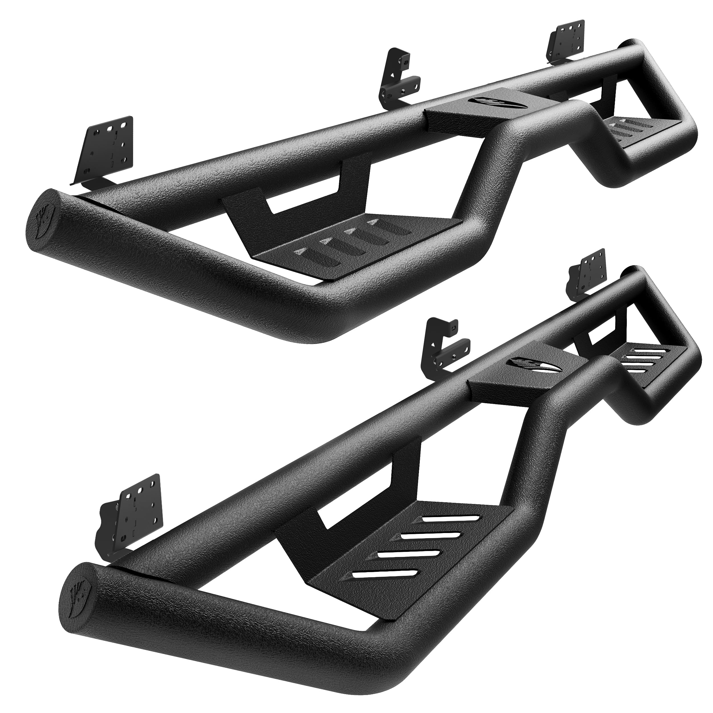 Photo 1 of Tyger Auto Tyger Kobra Running Boards Compatible with 2019-2025 Ram 1500 (Not Fit 19-24 Classic) | Crew Cab | TG-KB2D25004 | Textured Black Drop Step Rail