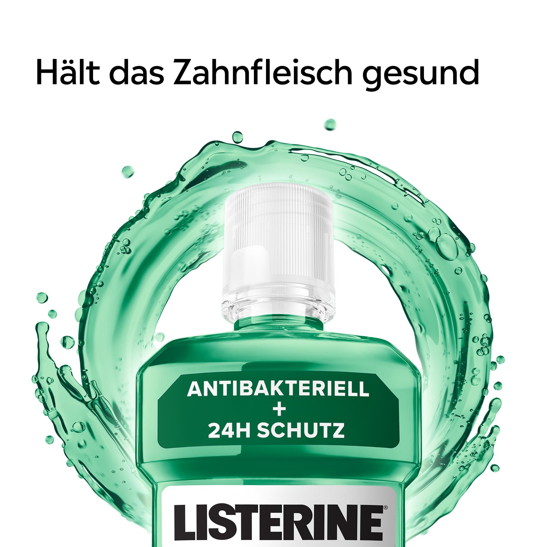 LISTERINE Total Care Zahnfleisch-Schutz 6 x 500 ml, schützende Mundspülung gegen Zahnfleischprobleme mit 6 in 1 Wirkung, antibakterielles Mundwasser stärkt die Zähne, bis zu 24h frischer Atem 3