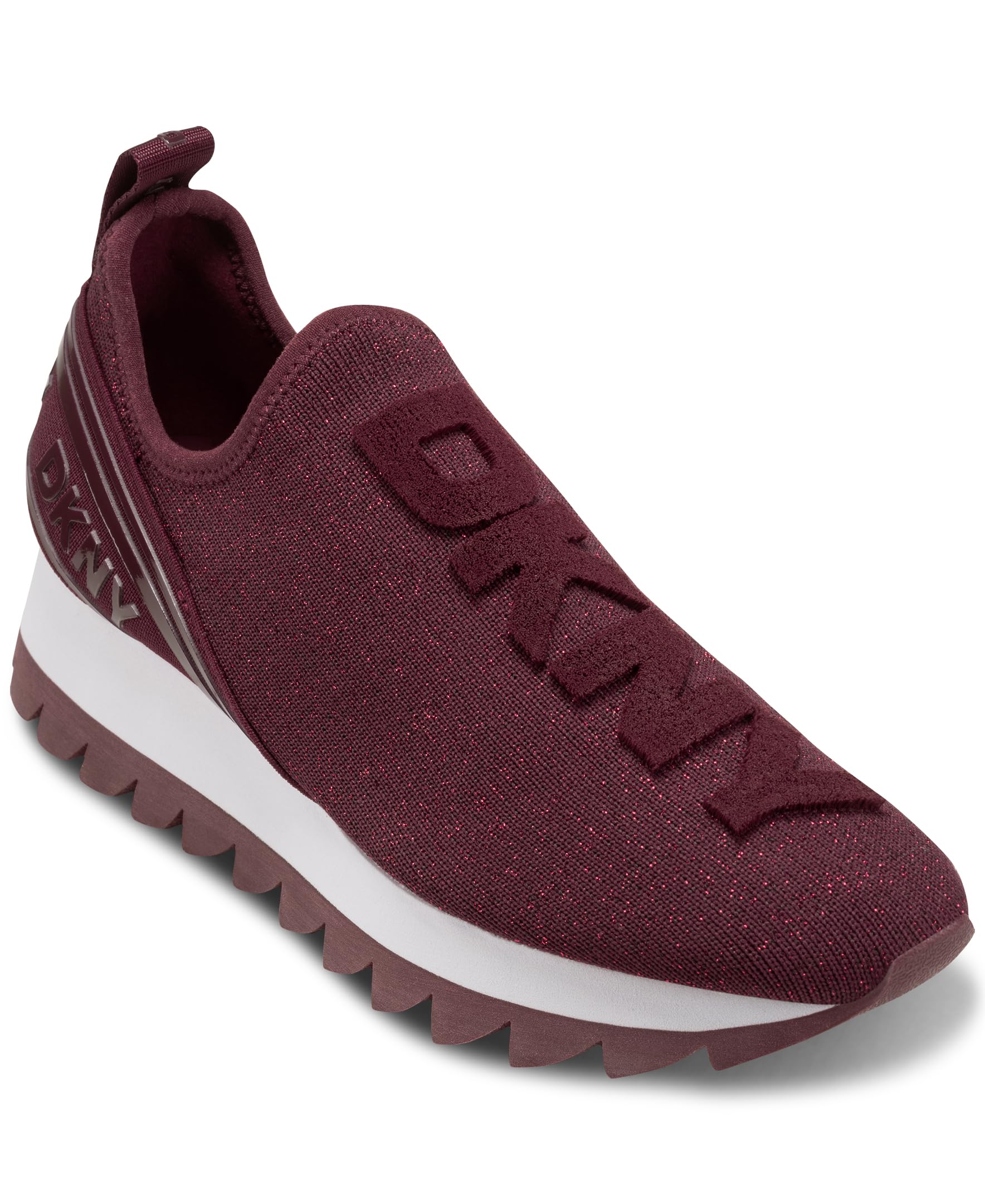 DKNY Women’s Sneaker, Burgundy, 7