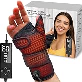sticro Heated Wrist &amp; Thumb Brace Heating Pad for Hand with Auto-Off | Flexible Fit with Adjustable Strap, 3 Heat &amp; 5 Timer Settings, Overheat Shutoff, Machine-Washable Design