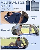 KingCamp Kids Sleeping Bag Flannel Liner 4 Season Lightweight 170x70cm view 5