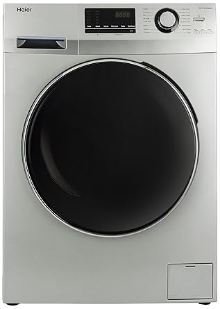 Haier 7 kg Fully-Automatic Front Loading Washing Machine (HW70-B12636NZP, Titanium Grey)