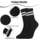 Zuimei 6 Pairs Ladies Socks Sports Gym Ankle Cotton Multicolor Half Cushioned view 3