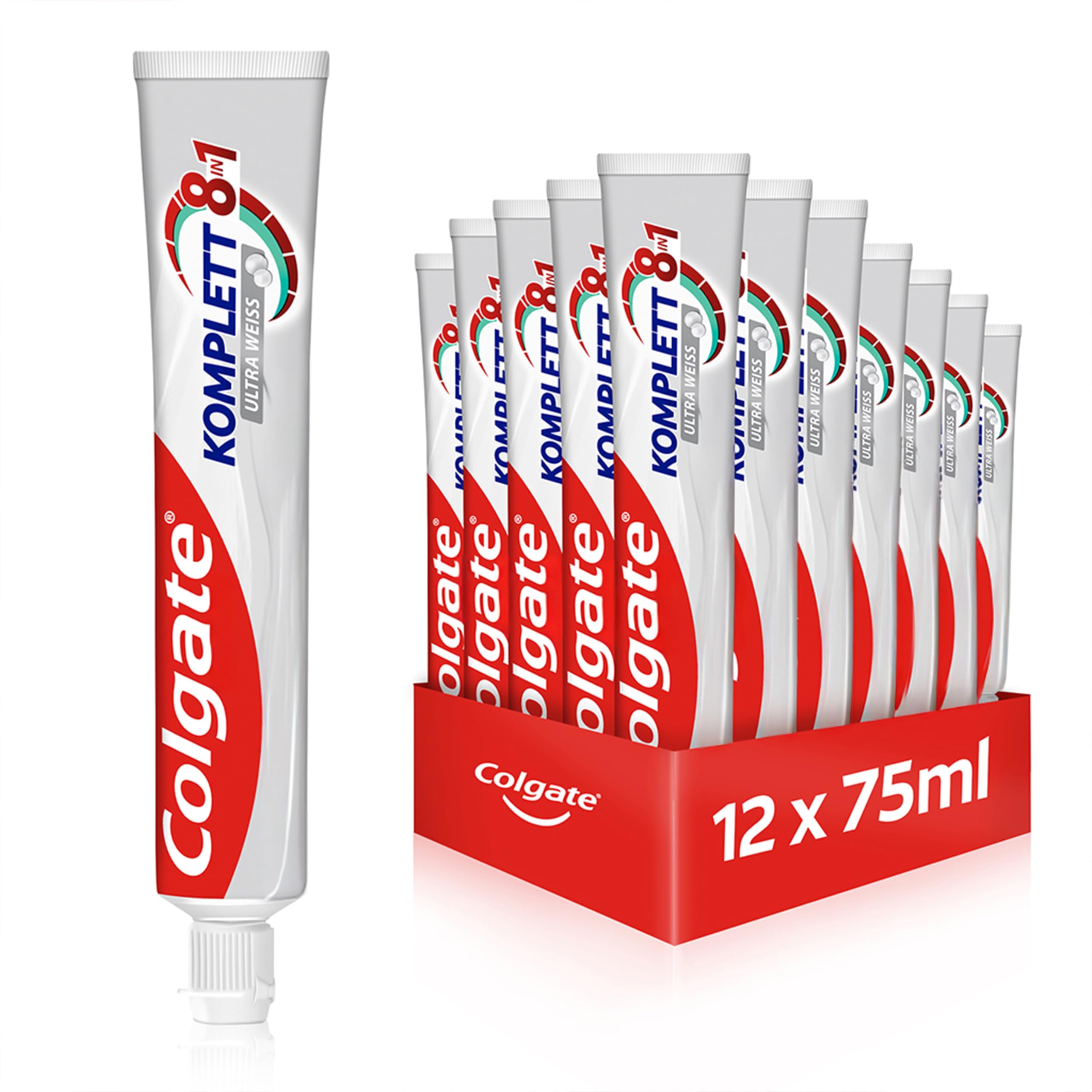 Colgate Completo Ultra Bianco Dentifricio, 12 Pacco (12 x 75 ml)