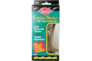 Rep-Cal SRP00500 Cricket Shaker with Bug Catching Pipe Reptile Vitamins and Supplements