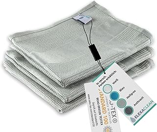 ELEXACLEAN Geschirrtücher Microfaser (3er Set, 68x42 cm, grau) - OEKO-TEX® STANDARD 100 - Geschirrhandtücher, Handtücher Küche modern