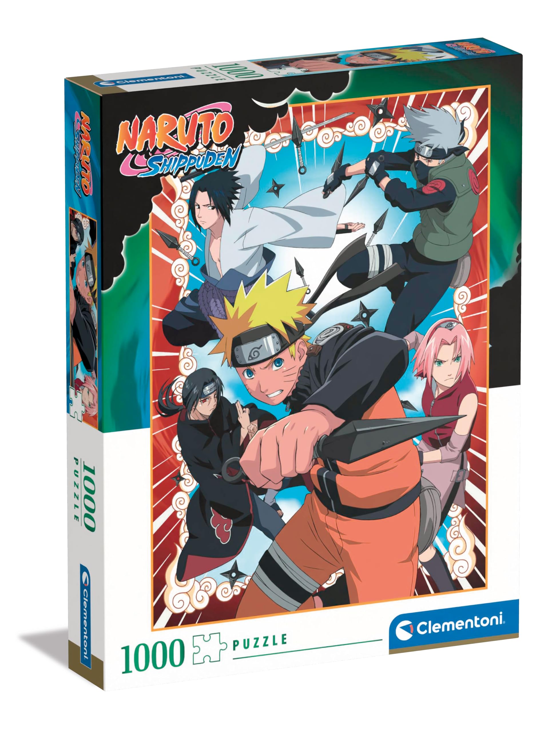 Clementoni Shippuden Shippuden-1000, Vertical, Fun for Adults, Manga, Anime, Made In Italy, Colour 1000 Pieces Naruto, 39833 — image 1