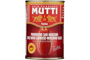 Mutti Peeled Whole Tomatoes, 100% Italian, No Additives or Preservatives, Vegan, Gluten Free & Non-GMO, 14 Oz (Pack of 6)