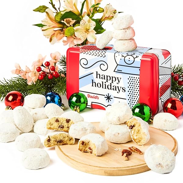 DAVID’S COOKIES HAPPY HOLIDAYS BUTTER PECAN MELTAWAY COOKIES...