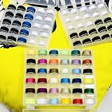 HWX Media 36 Pcs Pre-Wound Bobbins for Brother Janome Singer Sewing view 9
