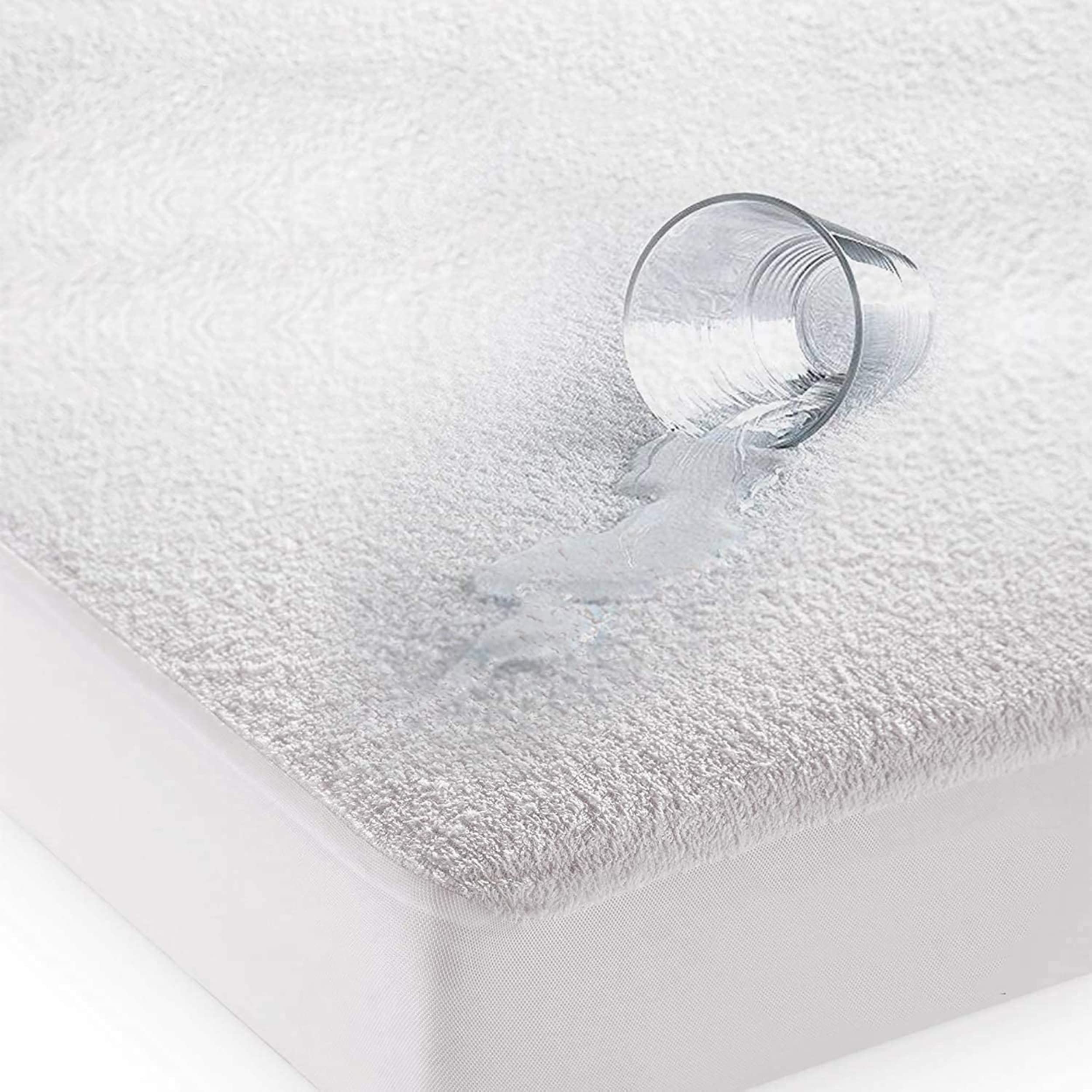 HIGH LIVING Waterproof Terry Towel Mattress Protector Aloe Vera treated Extra Deep Cover Anti Allergy and Breathable — image 1