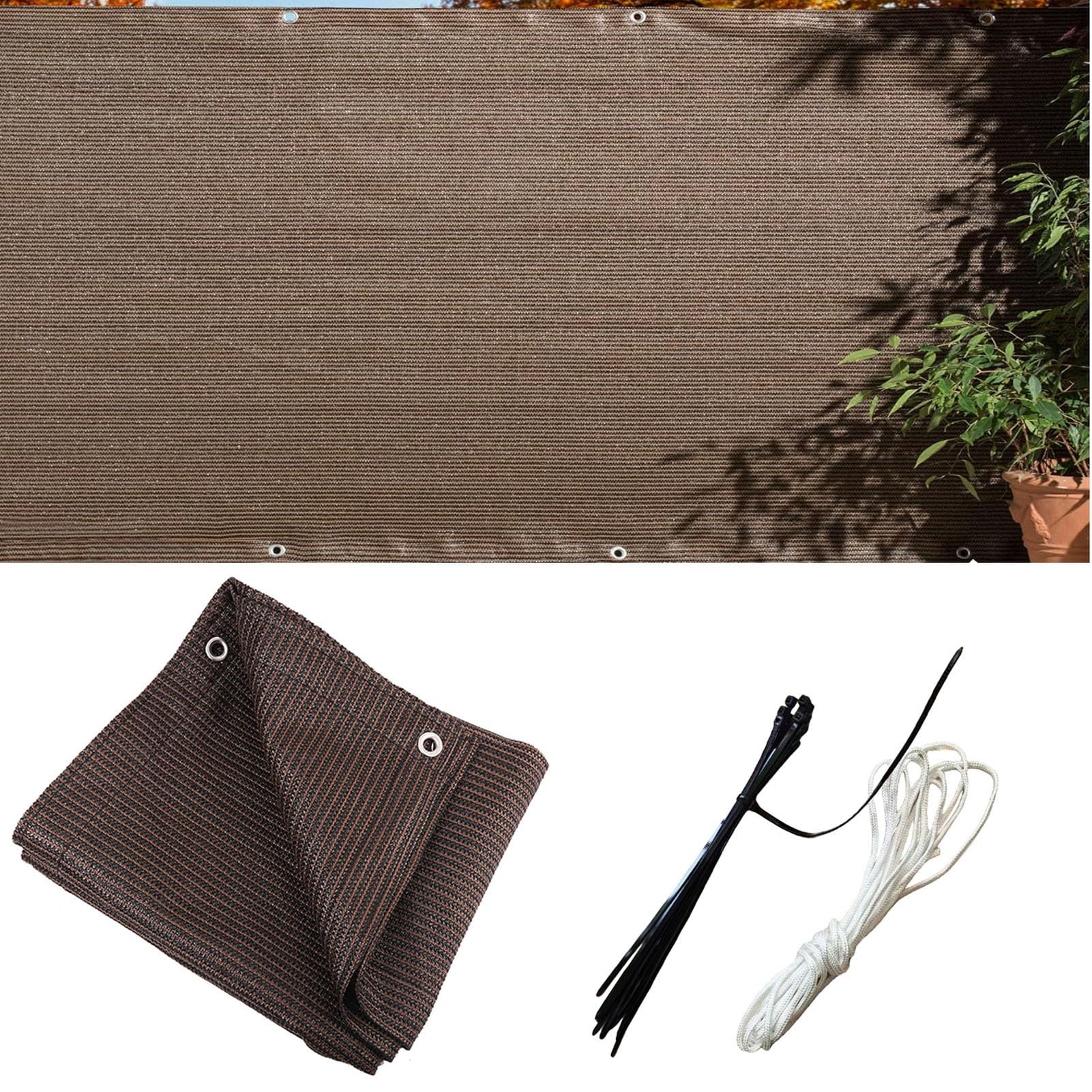 NkHui Balcony Privacy Screen,150g/m² Privacy Netting, Weatherproof HDPE Privacy Protector Balcony Cover for Small Swimming Pools Gardens Backyard Deck Patio Balcony Fence Porch