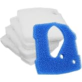 6685 Filter Pad Set Fit For Eheim Pro 4+ Canister Filter 250 /250T/ 350/ 350T/600，Fish Aquarium Pet Prefilter Pads - Fine &amp; Coarse Media Filter Pads Biological Filtration For Improving Water Quality