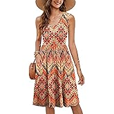RUMIA Summer Sleeveless Casual Dresses with Pockets for Women Beach Vacation Coverup (S-3XL)