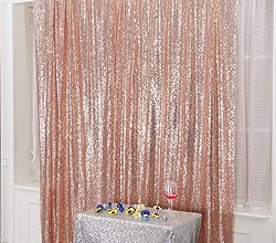 SquarePie Sequin Backdrop 8FT x 8FT Rose Gold
