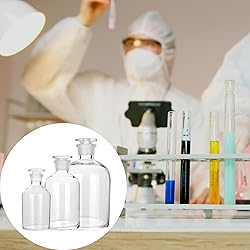 Kestun 2 Packs Glass Reagent Bottle,Narrow Mouth