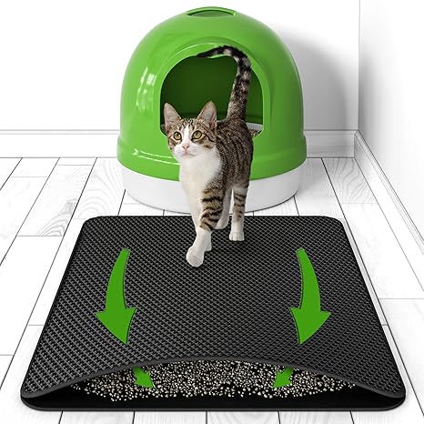 Belisy Tapis Litiere Pour Chat Tapis De Sol Absorbant Bac A Litiere Pour Chaton Nid D