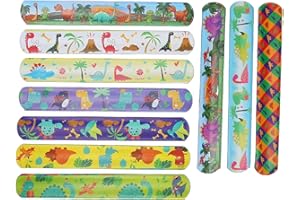 Slap Bracelet Wrist Bands Slap Wristbands Soft PVC Dinosaur Pattern Party Favors for Kids Children Party Carnival Decoration 