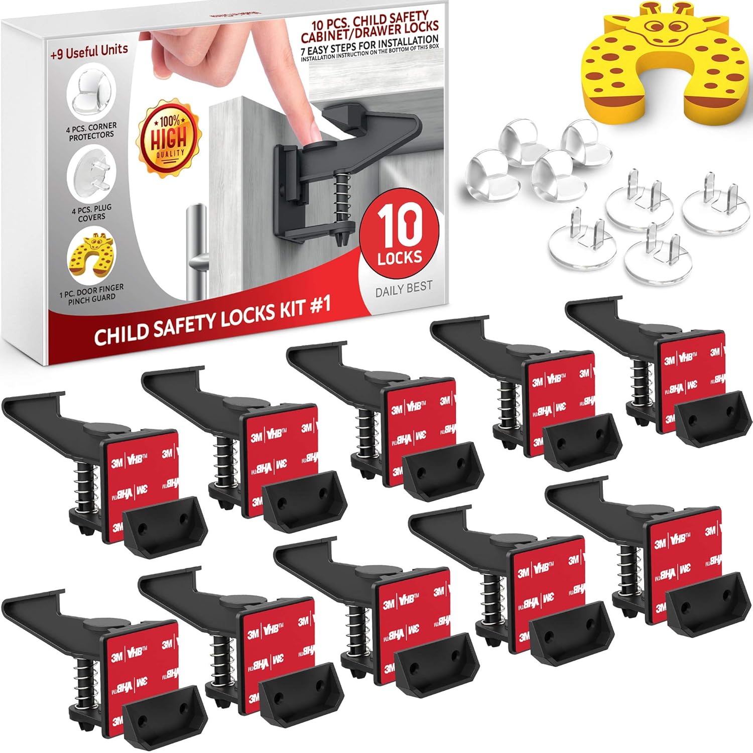 adhesive child proof cabinet locks