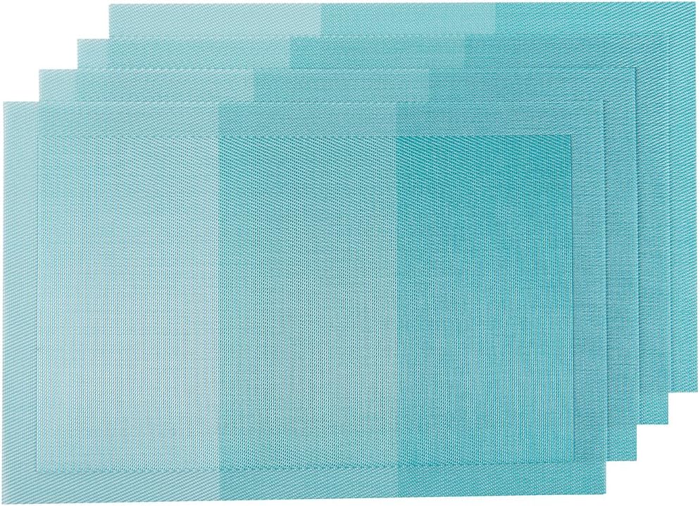 SUNSHINE FASHION Placemats,Placemats for Dining Table,Heat-Resistant Placemats, Washable PVC Table Mats,Kitchen Table mats.Set of 4: Home & Kitchen