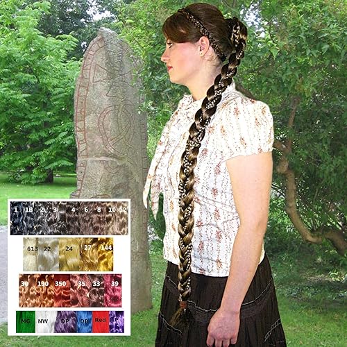Amazon Com Viking Braid Hair Piece Handmade In Your Hair Color 36