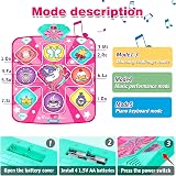 FHNSEL Unicorn Dance Mat Light Up Dance Pad 9 Patterns 5 Modes Kids Gift view 4