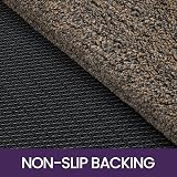 DEXI Dirt Trapper Door Mat Indoor 50x80 cm Non-Slip Machine Washable Brown-Blue view 6