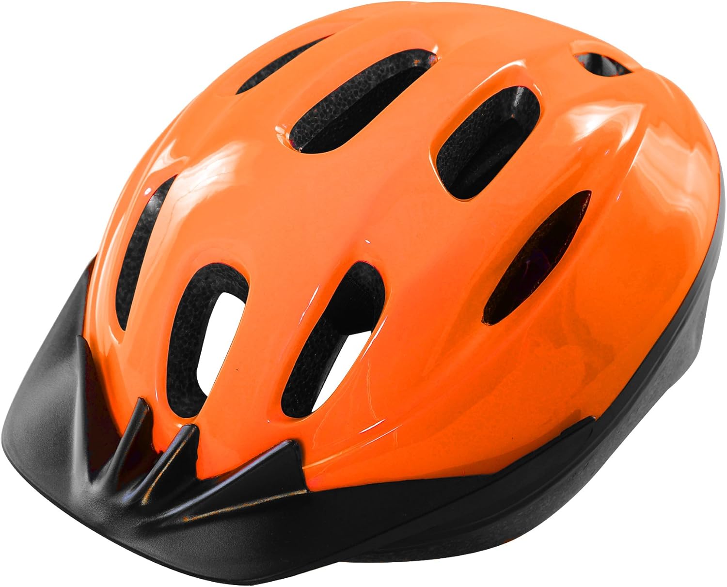 orange cycling helmet
