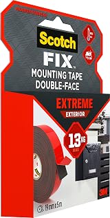 Scotch FIX Double-Sided Exterior Mounting Tape 19mm x 5m 13kg Hold view 4