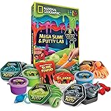 NATIONAL GEOGRAPHIC Mega Slime Kit & Putty Lab - 4 Types of Amazing Slime for Girls & Boys Plus 4 Types of Putty…