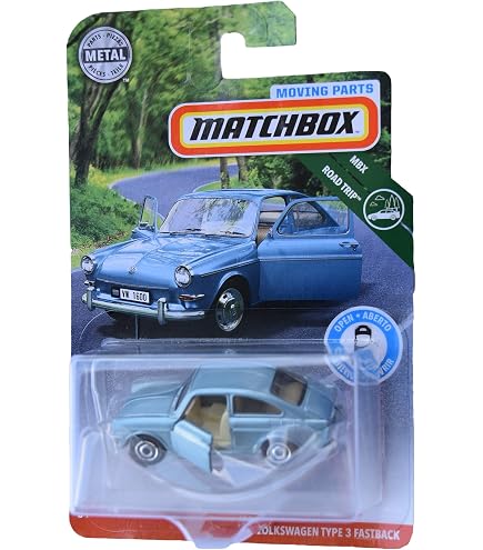 Amazon.com: Matchbox 1965 Volkswagen 1600 TL Fastback, Moving
